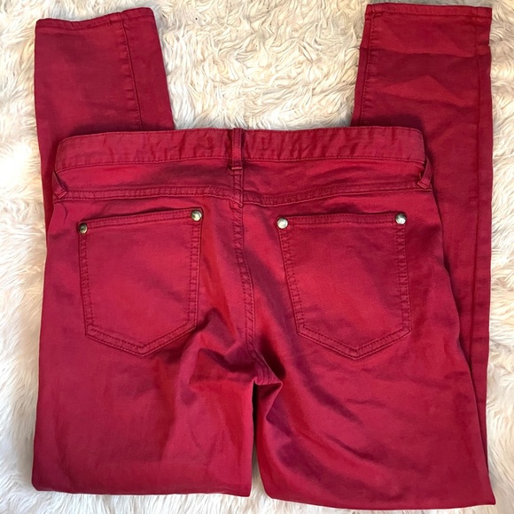 Free people skinny leg jeans in red - Picture 3 of 11